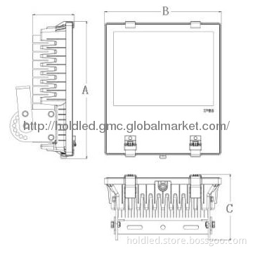 200w LED floodlight 18000lm IP65 3years warranty
